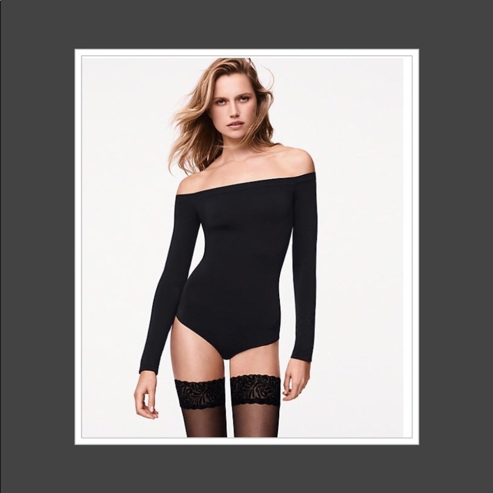 NEW Wolford Sheen Light body - Black, Small